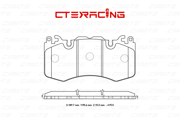 Brake Pad/LAND ROVER/DISCOVERY IV (L319)/RANGE ROVER III (L322)/RANGE ROVER IV (L405)/RANGE ROVER SPORT I (L320)/RANGE ROVER SPORT II (L494)/RANGE ROVER SPORT III (L461)