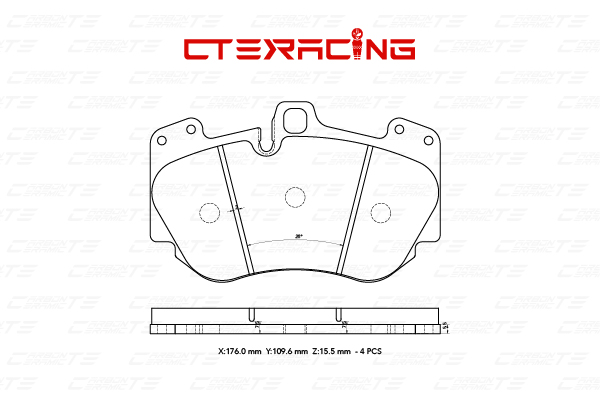 Brake Pad//AUDI/A8 D3 (4E2, 4E8) | A8L/GALLARDO/HURACÁN/R8 (422, 423)/R8 (4S3, 4SP)