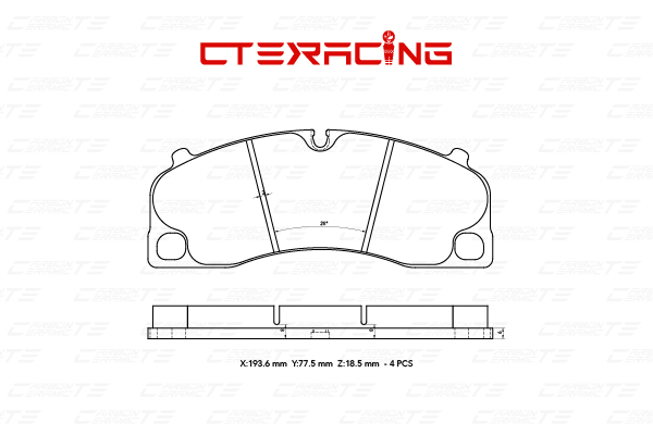 Brake Pad/PORSCHE/718 BOXSTER (982)/718 BOXSTER Spyder (982)/718 CAYMAN (982)/911 (991)/CAYMAN (981)