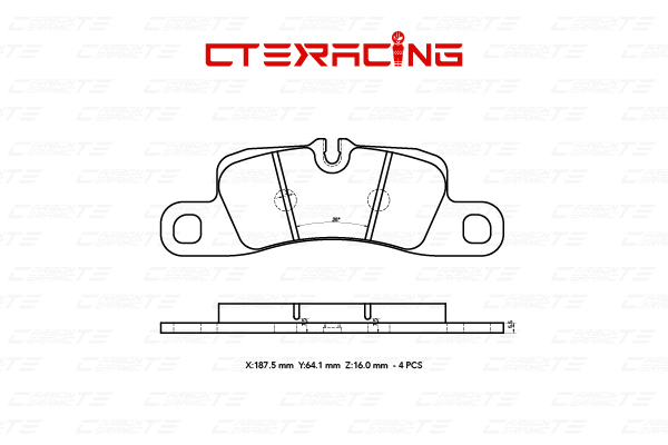 Brake Pad/PORSCHE/VOLKSWAGEN/718 CAYMAN (982)/CAYENNE (92A)/CAYENNE (9PA)/CAYENNE (9YA)/CAYENNE Coupe (9YB)/TOUAREG (7LA, 7L6, 7L7)/TOUAREG (7P5, 7P6)/TOUAREG (CR7, RC8)/TOUAREG VAN (7P5)